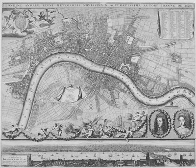 Carte de Londres - Johannes de Ram