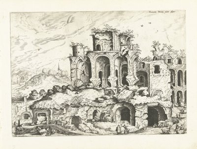 Troisième vue des ruines du Palatin - Johannes of Lucas van Doetechum (attributed to)