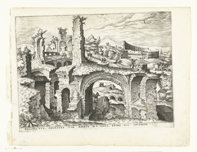 Vue sur le Colisée - Johannes of Lucas van Doetechum (attributed to)