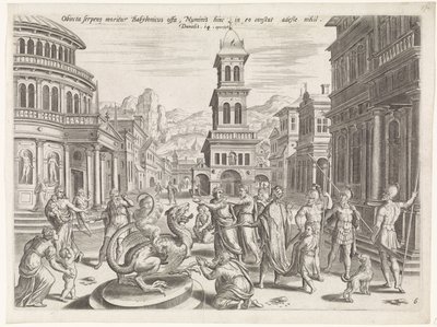 Daniel et le dragon - Johannes of Lucas van Doetechum