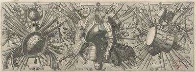 Frise avec un tambour double (Panoplia sev armamentarium) - Johannes of Lucas van Doetechum