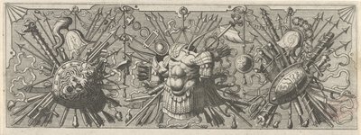 Panoplie. Frise avec des armes romaines, partie supérieure - Johannes of Lucas van Doetechum