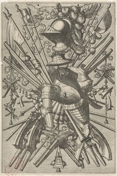 Décoration plane, composée d