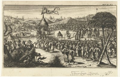 Représentants néerlandais devant Koxinga - Johannes van Baden