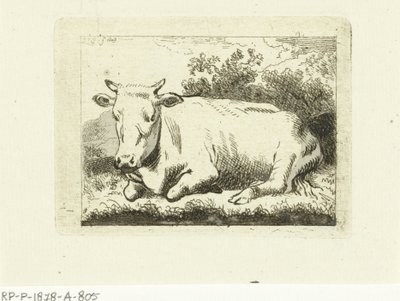 Vache couchée - Johannes van Cuylenburgh