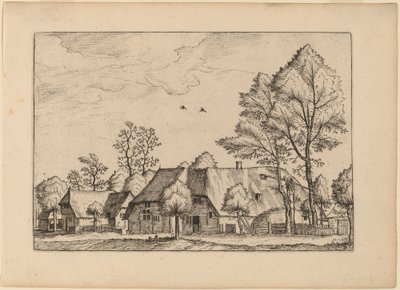 Grande ferme avec puits - Johannes van Doetechum, the Elder and Lucas