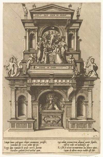 Cénotaphiorum 27, 1563. Créateurs : Johannes van Doetecum I, Lucas van Doetecum - Johannes and Lucas van Doetecum