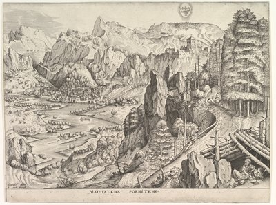 La Madeleine pénitente Magdalena Poenitens des Grands Paysages, vers 1555-56 - Johannes van Doetecum I
