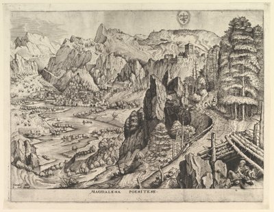 La Madeleine pénitente Magdalena poenitens des Grands Paysages, vers 1555-56 - Johannes van Doetecum I
