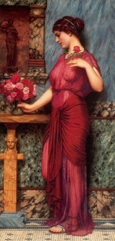 Mosaïque Murale En Céramique John Godward PT03617 – 24x56 Pouces – Carreaux 8x8 – Moderne Et Réaliste