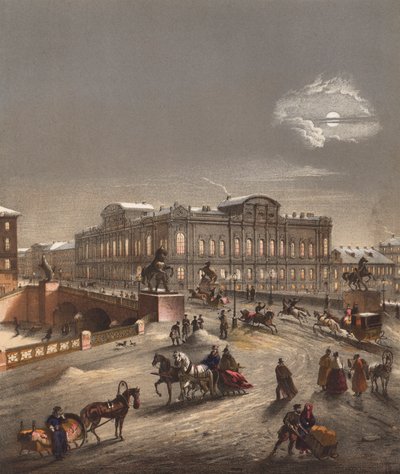 Saint-Pétersbourg, Russie, en hiver - John (after) Brandard