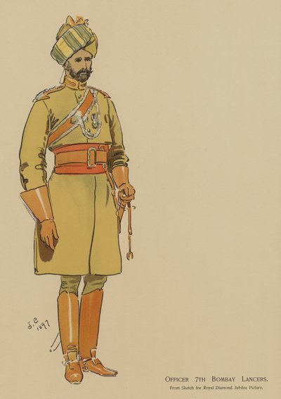 Officier 7e Lanciers de Bombay - John (after) Charlton