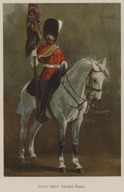 Scots Greys, porte-drapeau - John (after) Charlton