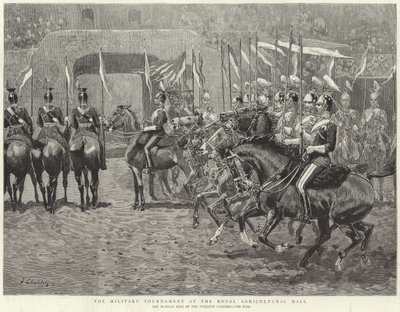 Le Tournoi Militaire au Royal Agricultural Hall (gravure) - John (after) Charlton