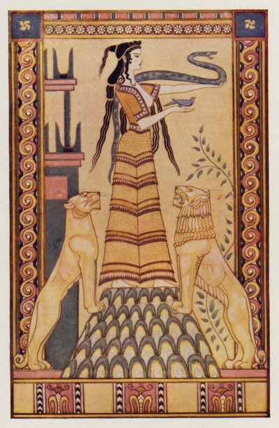 La Déesse Serpent de Crète - John (after) Duncan