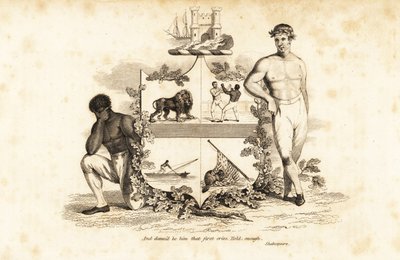 Armoiries de Tom Cribb, boxeur anglais à poings nus 1781-1848 - John (after) Emery