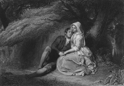 Illustration pour La Nuit du samedi du Cottar par Robert Burns, Vers IX (gravure) - John (after) Faed