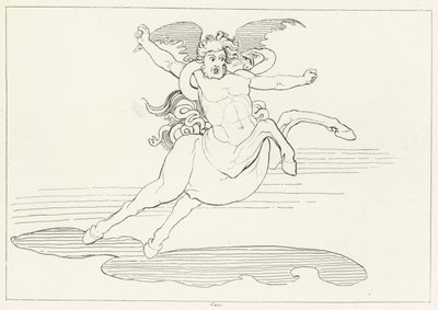 Cacus, Enfer, Chant 25 (gravure) - John (after) Flaxman