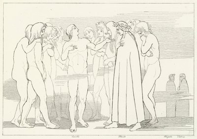 La Chanson de Casella, Purgatoire, Chant 2 - John (after) Flaxman