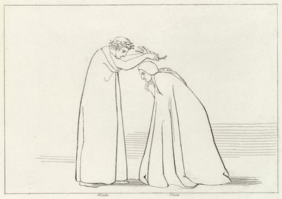 Humiliation, Purgatoire, Chant 1 (gravure) - John (after) Flaxman