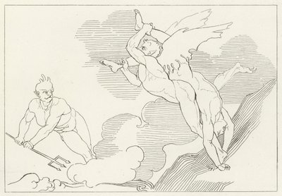 Sommet de Malebolge, Enfer, Chant 21 (gravure) - John (after) Flaxman