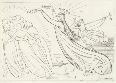 Le Bien Actif, Paradis, Chant 6 (gravure) - John (after) Flaxman