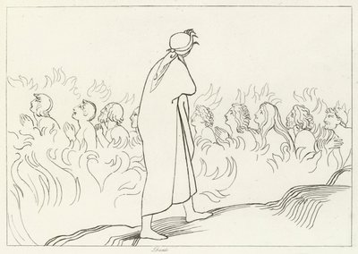 Les charnels, Purgatoire, Chant 25 (gravure) - John (after) Flaxman