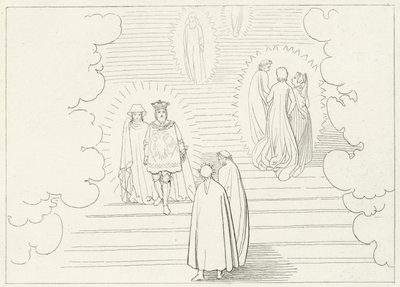Les Marches Célestes, Paradis, Chant 21 (gravure) - John (after) Flaxman