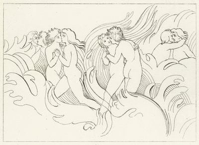 Le destin ardent, Purgatoire, Chant 26 (gravure) - John (after) Flaxman