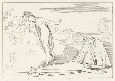 Les Amants Punis, Enfer, Chant 5 - John (after) Flaxman