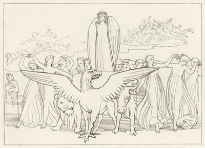 La Voiture Mystérieuse, Purgatoire, Chant 31 - John (after) Flaxman