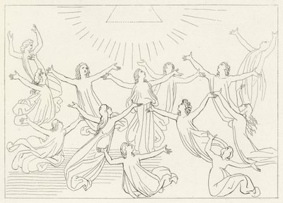 La Neuvième Sphère, Paradis, Chant 27 (gravure) - John (after) Flaxman