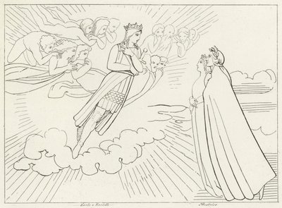 La Planète Vénus, Paradis, Chant 8 (gravure) - John (after) Flaxman