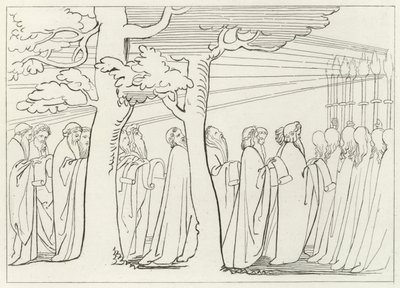 La Procession des Anciens, Purgatoire, Chant 29 (gravure) - John (after) Flaxman