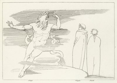 La Région de Pluton, Enfer, Chant 7 (gravure) - John (after) Flaxman