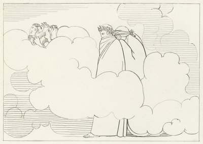 La Région de la Fumée, Purgatoire, Chant 16 (gravure) - John (after) Flaxman