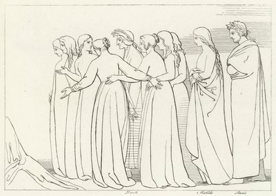 La Rivière Eunoe, Purgatoire, Chant 33 - John (after) Flaxman