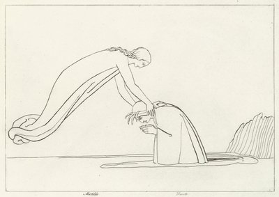 La Rivière Léthé, Purgatoire, Chant 31 - John (after) Flaxman