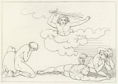 Les terreurs de la culpabilité, Paradis, Chant 22 (gravure) - John (after) Flaxman