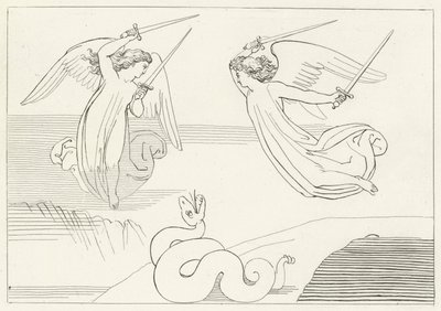 La Vallée, Purgatoire, Chant 8 - John (after) Flaxman