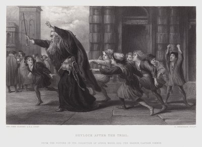 Shylock après le procès - John (after) Gilbert