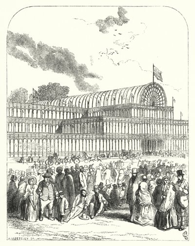 Le Crystal Palace à Hyde Park, Londres, lieu de l