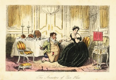 Gentleman anglais courtisant une jeune femme dans un restaurant d