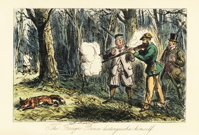 Aristocrate allemand tuant par erreur un renard lors d