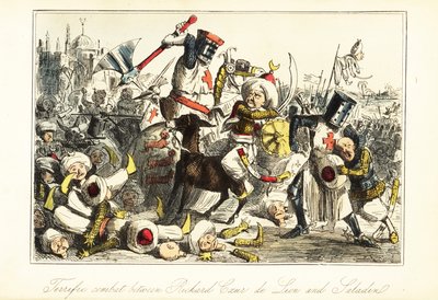 Le roi Richard Ier combattant Saladin à la bataille d