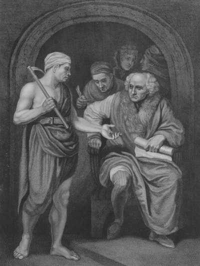 Le Seigneur de la Vigne, Saint Matthieu 20, Versets 1-17 - John (after) Opie