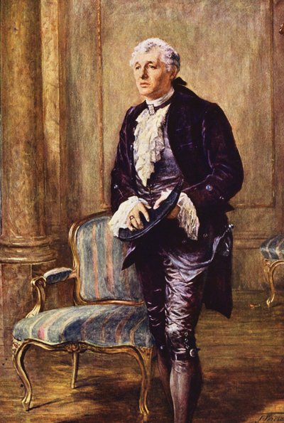 Portrait de Sir Charles Wyndham, en David Garrick - John (after) Pettie