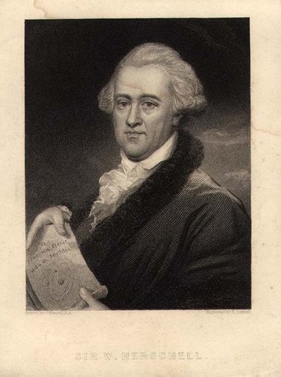 Portrait de Sir William Herschel (1738-1822), gravé par Edward Scriven (1775-1841) - John (after) Russell