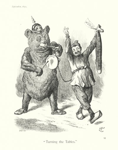 Caricature de Sir John Tenniel : "Renverser la situation" (gravure) - John (after) Tenniel