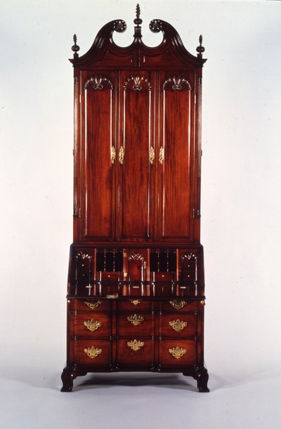 Bureau et bibliothèque Chippendale de Nicholas Brown, vers 1760-70 - John (attr. to) Goddard